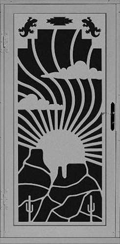 Sun Up Security Door | Laser Series | Steel Shield Security Doors & More | Arizona Security Doors