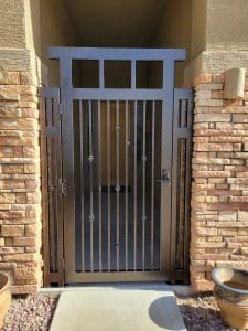 Steel entryway door